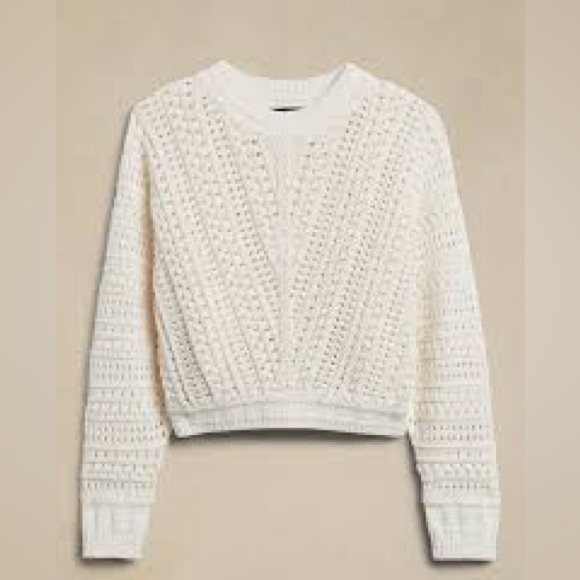 Banana Republic Lexia Cropped Cotton Sweater - Picture 2 of 8